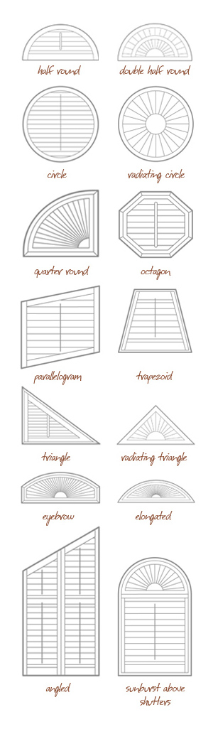 Shutter Styles and Shapes